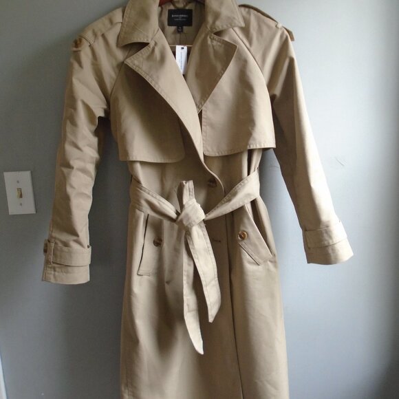 Banana Republic Tan Timeless Trench Coat, Size S - Picture 1 of 9